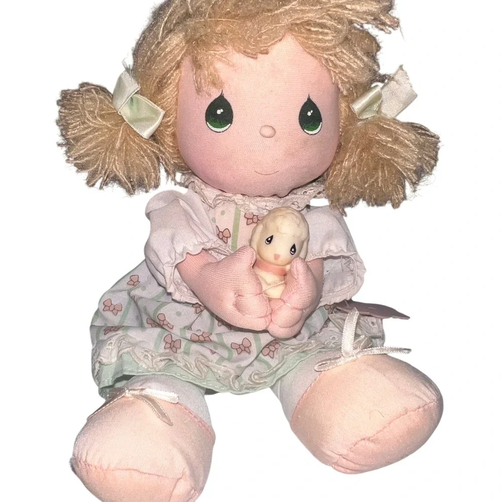 Vtg 80s Precious Moments Applause Connie Doll Blessed Are The Meek Lamb